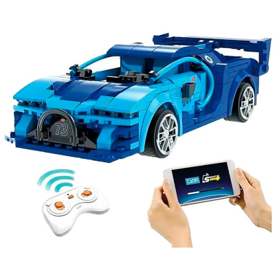Конструктор Спорткар радиоуправляемый Blue Race Car 325 деталей CaDa Double Eagle C51073W 1